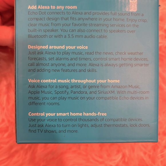 - Amazon Echo Dot 3rd Gen Smart Speaker and Power Adapter - Picture 8 of 8